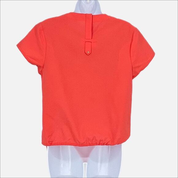 Cuyana Drawstring Shirt in Lipstick Size X-Small - Picture 3 of 7